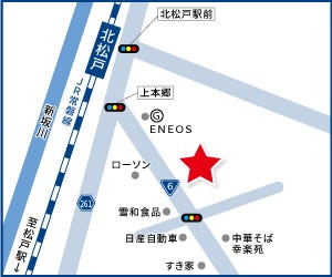 ハウスドゥ  松戸中央の周辺地図