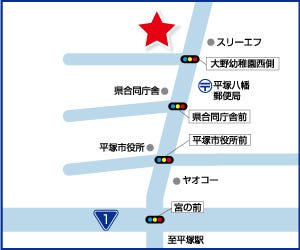 ハウスドゥ  湘南平塚の周辺地図