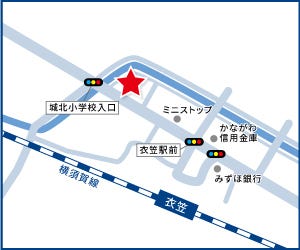 ハウスドゥ  横須賀衣笠の周辺地図