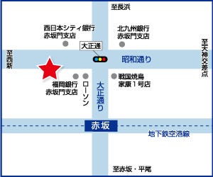 ハウスドゥ  家・不動産買取専門店  福岡天神の周辺地図