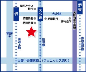 ハウスドゥ  家・不動産買取専門店  堺駅前通りの周辺地図