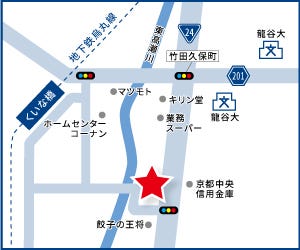 ハウスドゥ  竹田の地図