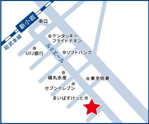 ハウスドゥ  新小岩駅南口の周辺地図