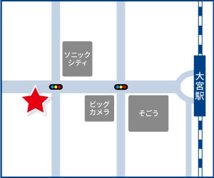 ハウスドゥ  家・不動産買取専門店  大宮駅前の周辺地図