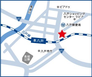 ハウスドゥ  家・不動産買取専門店  八戸城下の周辺地図