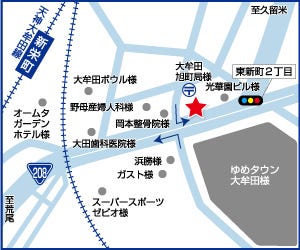 ハウスドゥ  大牟田の周辺地図