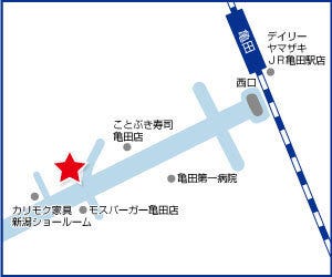 ハウスドゥ  新潟亀田の周辺地図