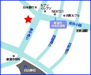 ハウスドゥ  新潟市中央区役所前の周辺地図