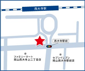 ハウスドゥ  岡山西大寺駅前の周辺地図