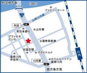 ハウスドゥ  薩摩川内西向田の周辺地図