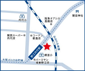 ハウスドゥ  大阪野江の周辺地図