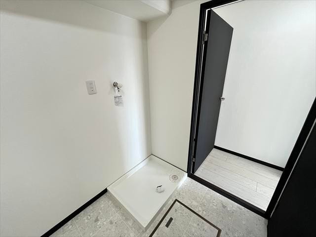 ランドリーコーナーもゆったり。ドラム式洗濯機も置ける余裕。
(2025年12月16日撮影)