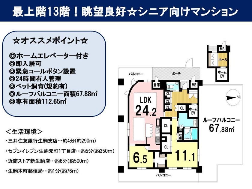 奈良県生駒市山崎新町の中古マンション 6280万円 の不動産 住宅の物件詳細 ハウスドゥ Com スマートフォンサイト