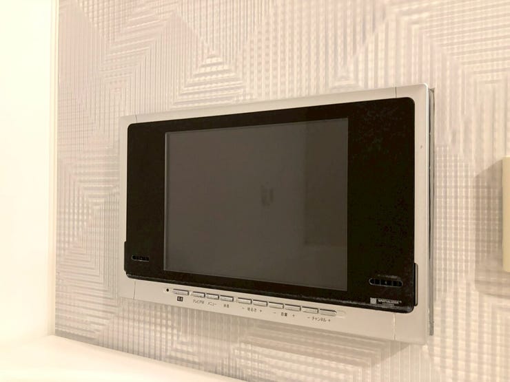 テレビがついてるのでお風呂時間を楽しめます