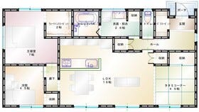 【間取り図】
【建築プラン例】
建物価格：2020万円
間取り：3LDK
建物面積：81.98㎡