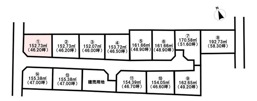 【区画図】
1号地