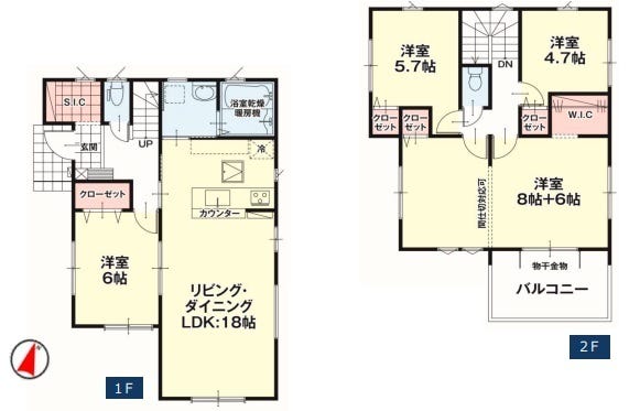 つくば市谷田部陣場の新築一戸建て、3259.00万円 スマートフォン