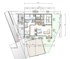 【建築プラン例…みなみの家、配置図】
【建物価格…2172.52万円】
【間取り図…4SLDK】
【建物面積…120.08㎡】