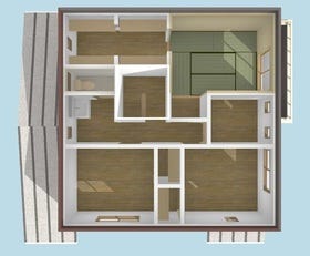 【建築プラン例…みなみの家、3D　2F部分】
【建物価格…2172.52万円】
【間取り図…4SLDK】
【建物面積…120.08㎡】