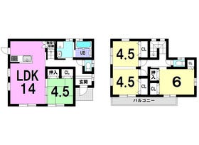 【間取り図】
【建築プラン例…みなみの家】
・吹付断熱で夏は涼しく、冬はあったか
・火災保険が抑えられる省令準耐火構造
・オール電化