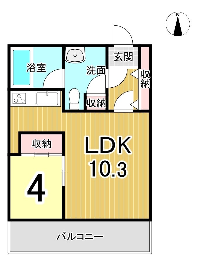 【間取り】
1LDK