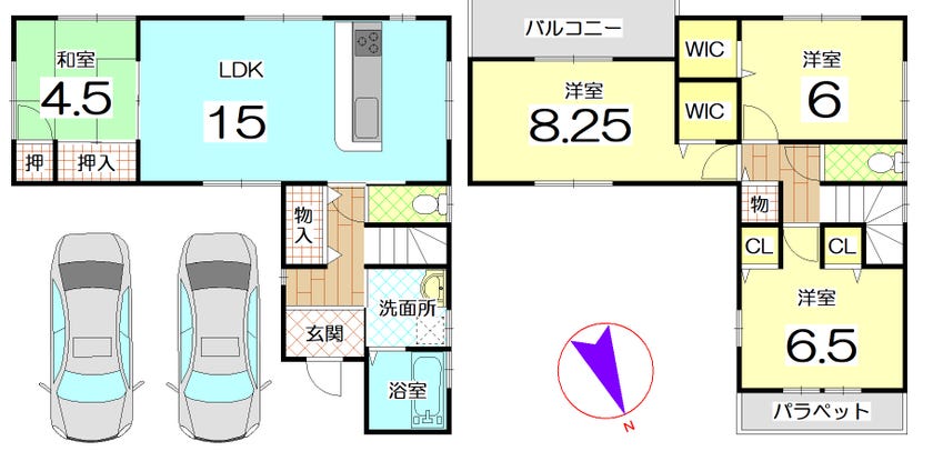 【間取り】
お好きなハウスメーカー・工務店で建築可能です♪