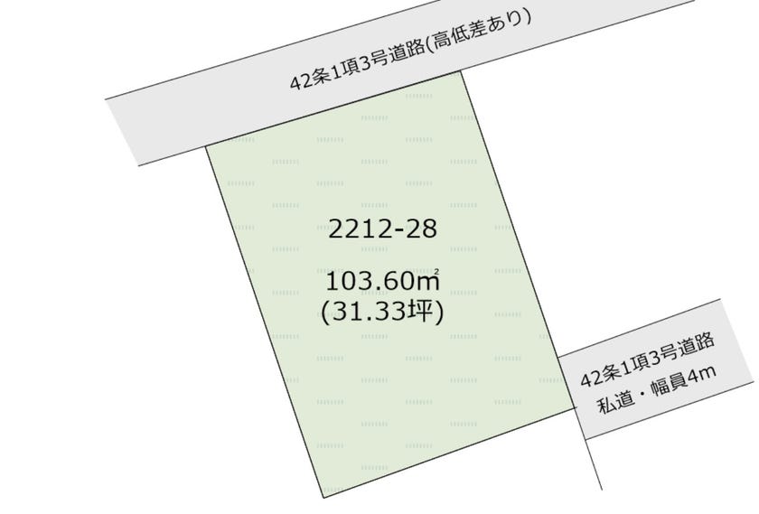 【区画図】
JR五日市線「武蔵増戸」駅より徒歩16分の売地です。