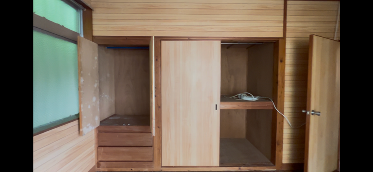 洋室5畳。荷物が多くても安心な収納力!