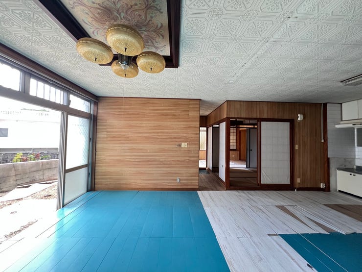 LDK17帖、仕切りを開けて広々空間に!