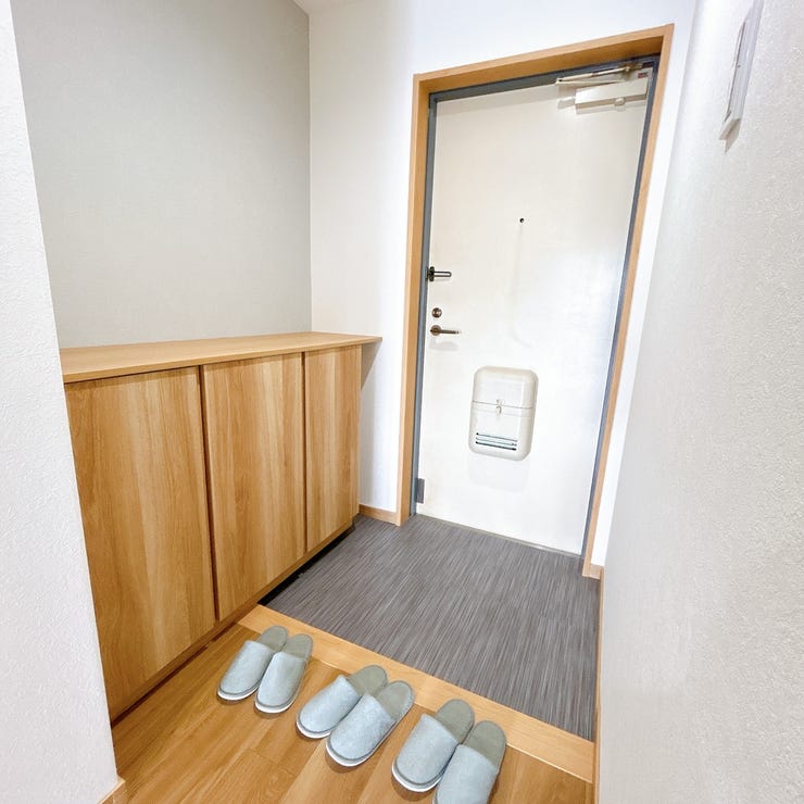 広々とした玄関はシューズボックスもしっかり完備。
玄関回りもすっきり快適に使用できます。