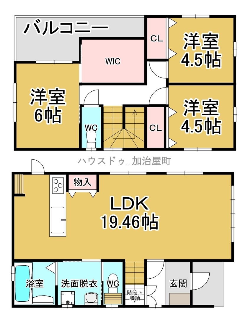 【間取り】
ハウスドゥ加治屋町