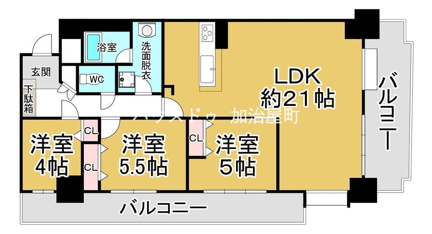 【間取り】
ハウスドゥ加治屋町