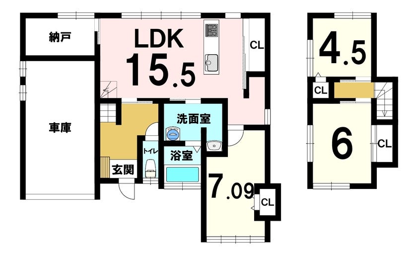 【間取り】
リフォーム後の予定間取りとなります