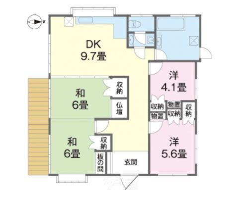 【間取り】
※図面と現況に相違がある場合は現況を優先とします。