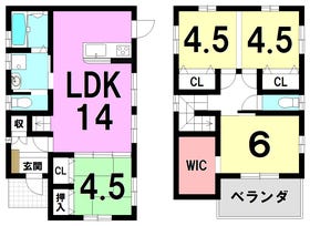 【間取り図】
【建築プラン例…みなみの家】
・吹付断熱
・付帯工事費込み
・オール電化