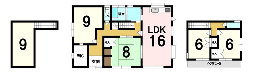 【間取り】
リフォーム後の間取り図です