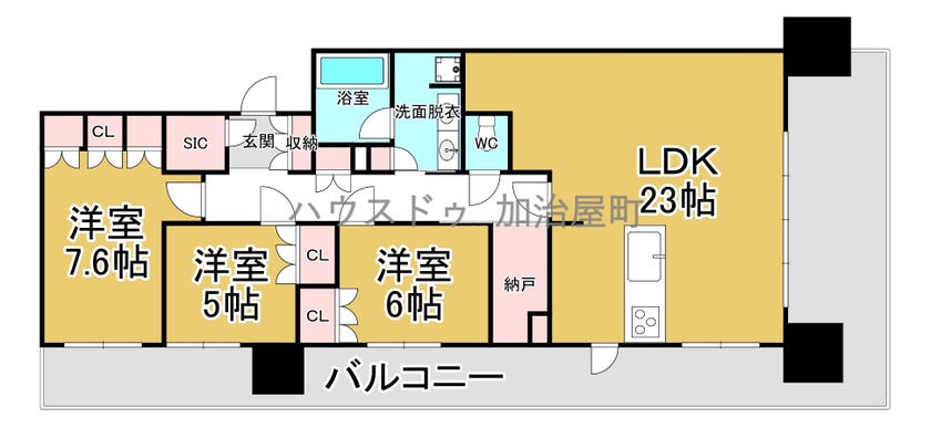 【間取り】
ハウスドゥ加治屋町