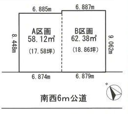 【区画図】
Ａ区画+Ｂ区画