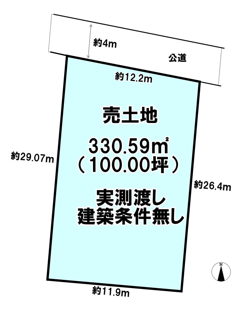 【区画図】
※区画図と現況に相違がある場合には現況優先とします