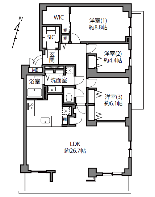 【間取り】
