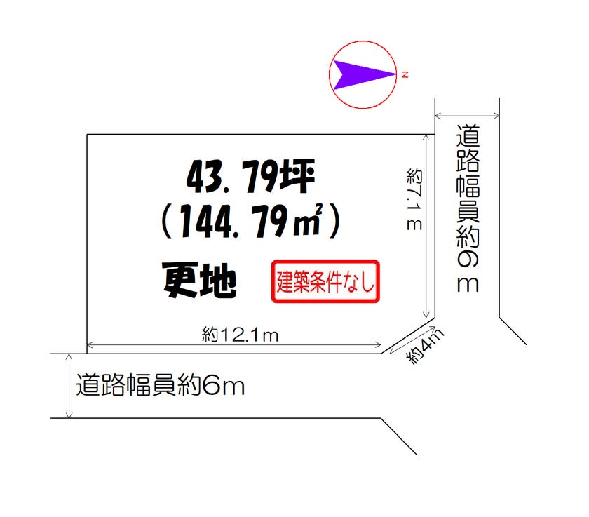 【区画図】
お好きなハウスメーカー・工務店で建築可能です♪