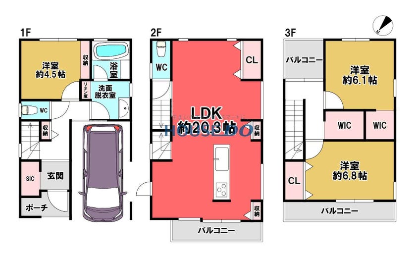 【間取り】
☆住宅ローン返済額 月々8万円台からご検討いただけます☆大好評自己資金0円プランご紹介可能です♪Web上ではお伝えできない当物件の魅力が多数ございます！お問合せ、心よりお待ちいたしております！