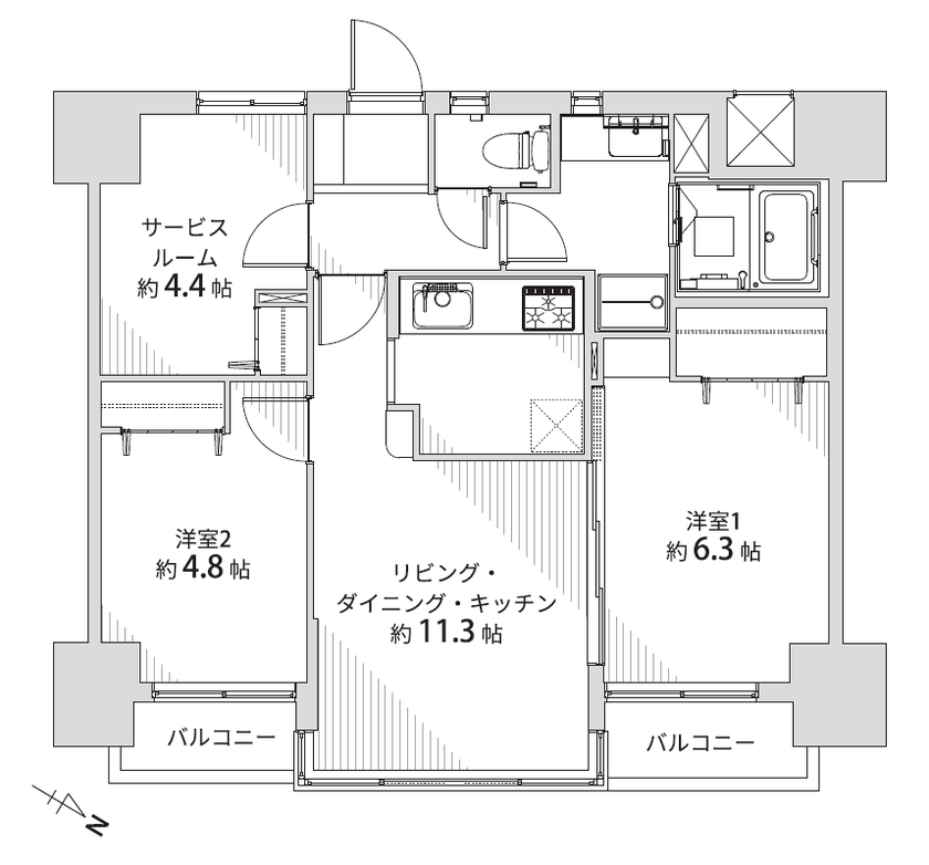 【間取り】
