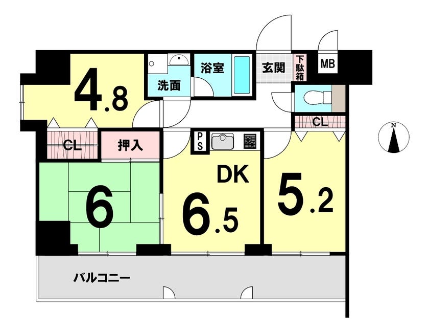 【間取り】
3DK