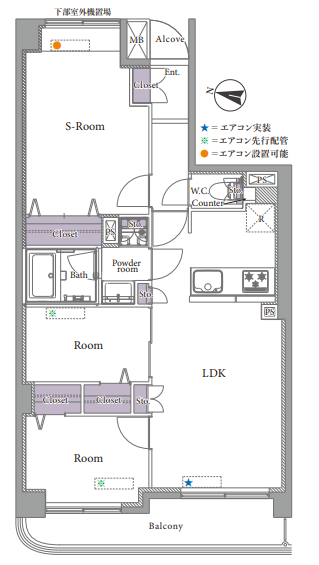 【間取り】
※図面と現況が異なる場合は現況優先致します