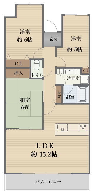 【間取り】
・10階部分で通風良好♪
・ペットと一緒に暮らせます♪