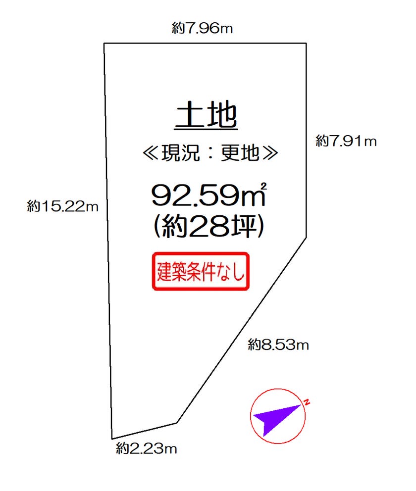 【区画図】
お好きなハウスメーカー・工務店で建築可能です♪