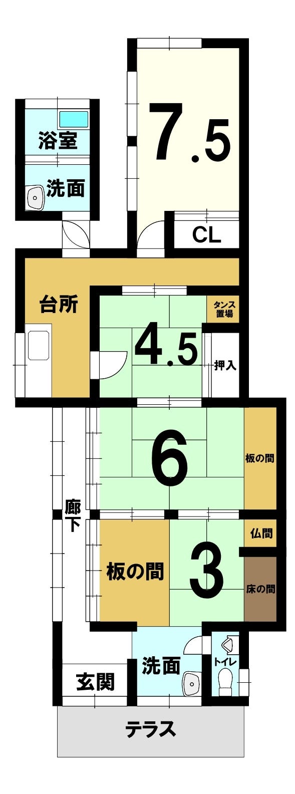 【間取り】
現況を優先します