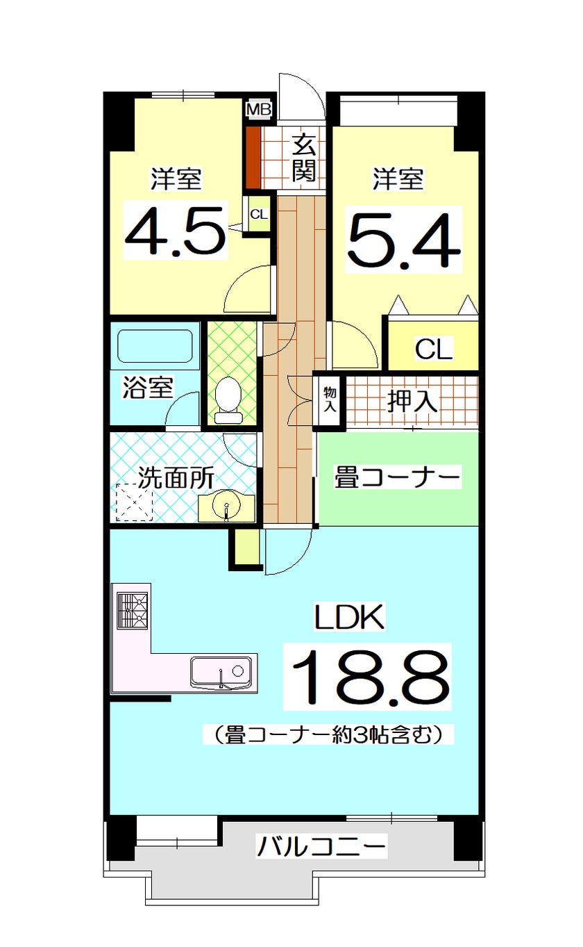 【間取り】
令和3年5月改装済♪