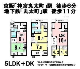 京都市上京区新烏丸通丸太町上る錦砂町